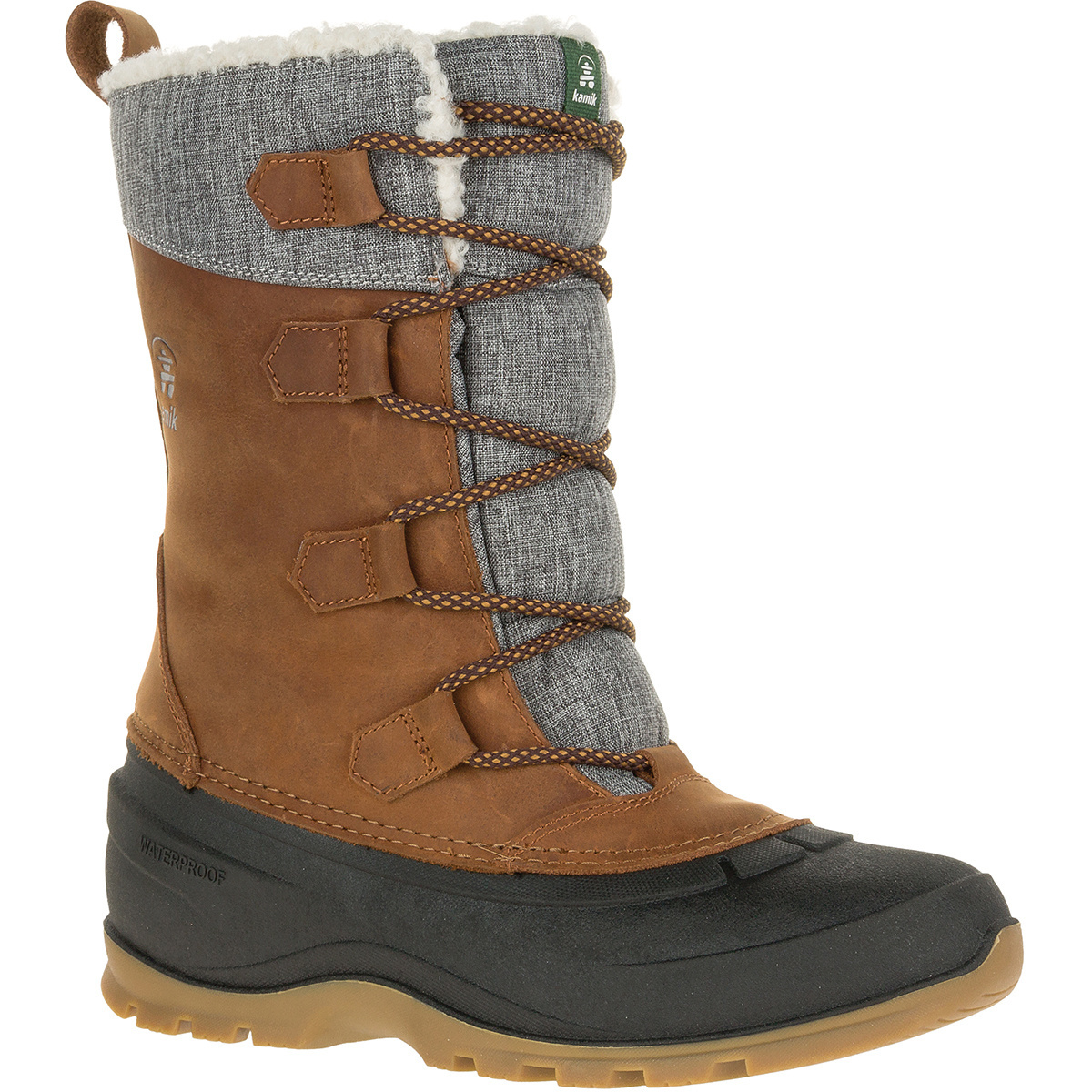 Kamik Damen Snowgem Winterstiefel (Größe 37, braun)