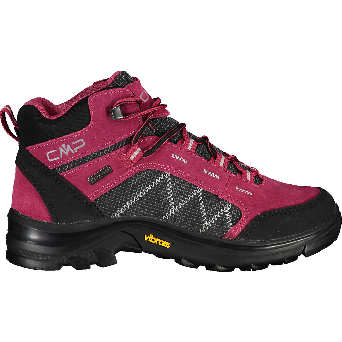 CMP Bambino Scarpe Thiamat Mid 2.0 WP (Taglia 38, Rosso)