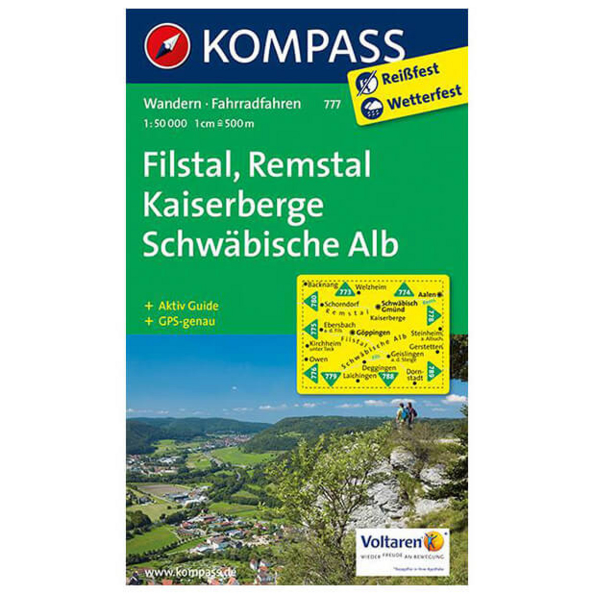 Kompass Verlag WK 777 Kaiserberge-Filstal-Schwäbische Alb (Größe One Size)