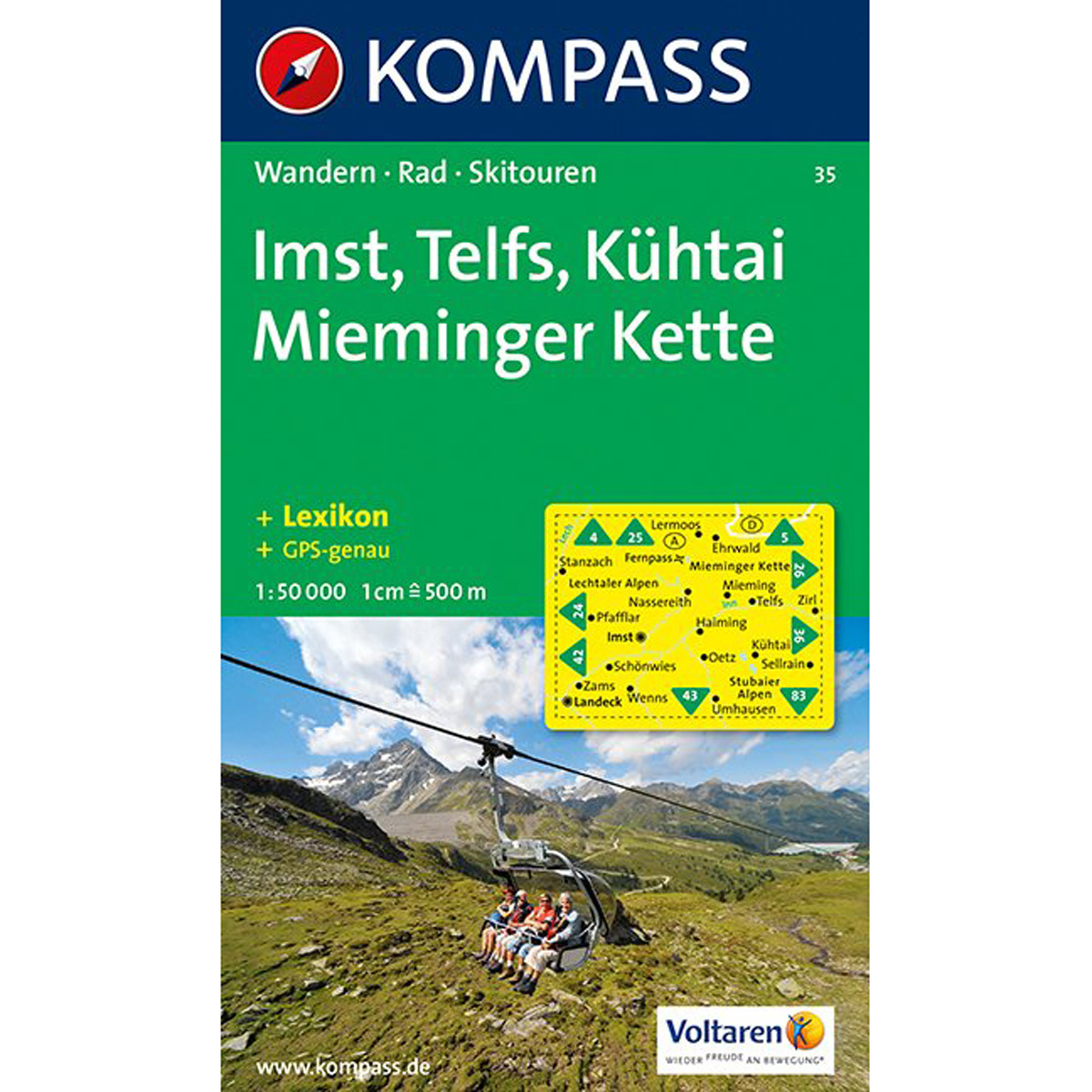 Image of Kompass Verlag WK 35 Imst - Telfs - Kühtai