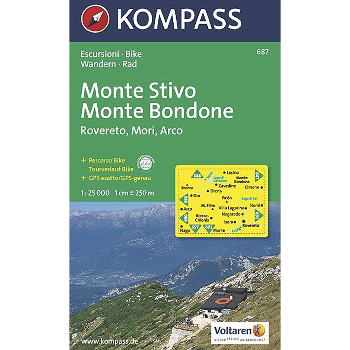 Image of Kompass Verlag WK 687 Monte Stivo - Monte Bondone