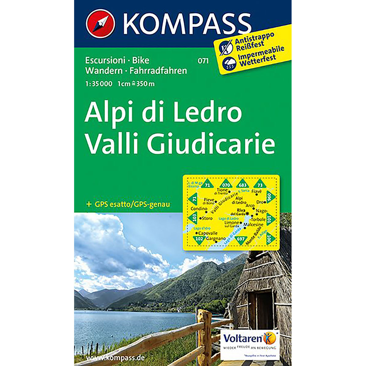 Image of Kompass Verlag WK 071 Alpi di Ledro - Valli Giudicarie