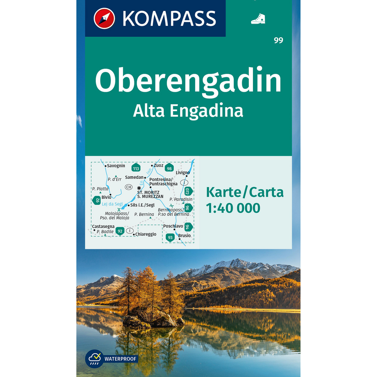 Image of Kompass Verlag WK 99 Oberengadin