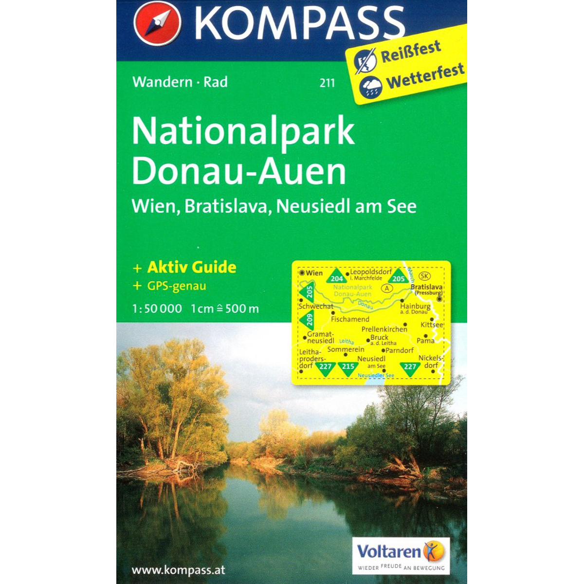 Image of Kompass Verlag WK 211 NP Donau-Auen