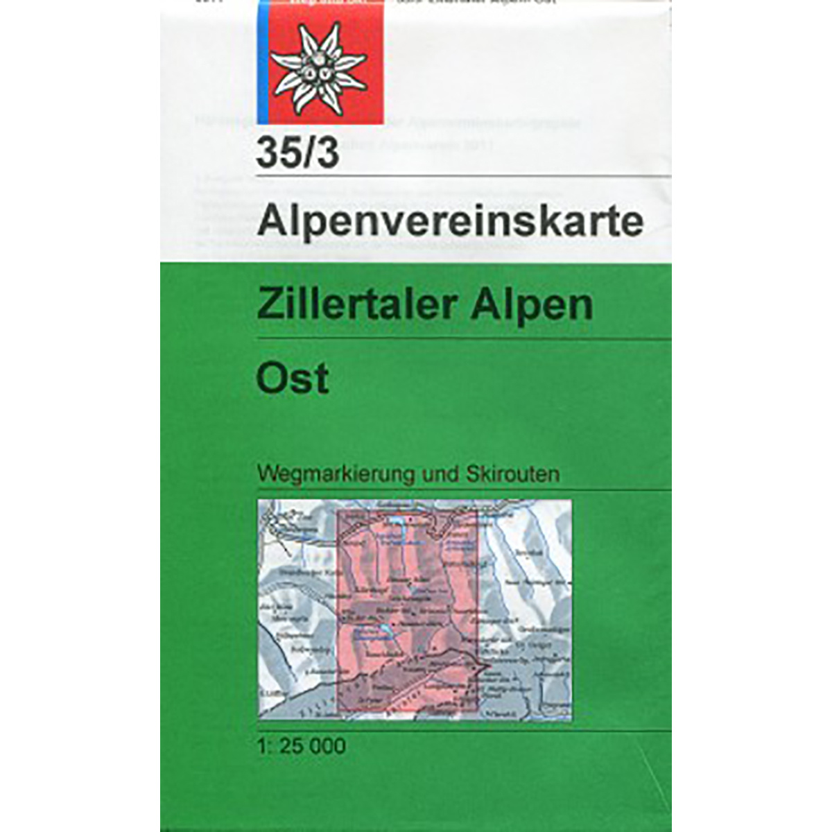 Image of DAV AV-Karte 35/3 Zillertaler Alpen Ost