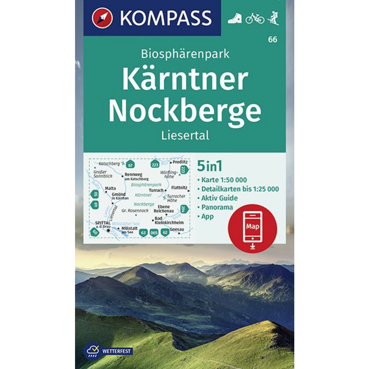Image of Kompass Verlag WK 66 Kärntner Nockberge