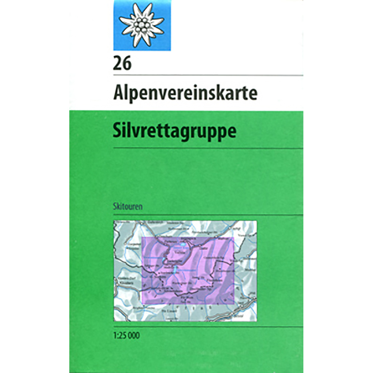 Image of DAV AV-Karte 26 Silvrettagruppe, Skirouten