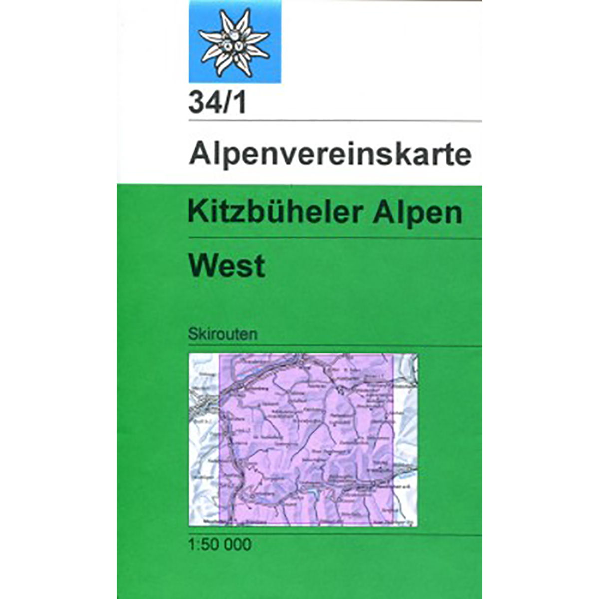Image of DAV AV-Karte 34/1 Kitzbüheler Alpen West Ski