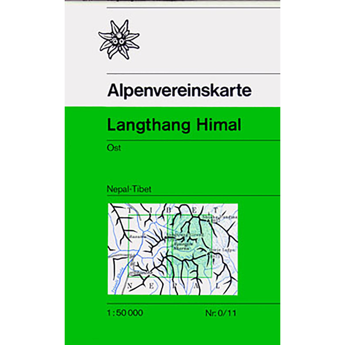 Image of DAV Cartina AV (Club Alpino) 0/11 Langthang Himal Ost