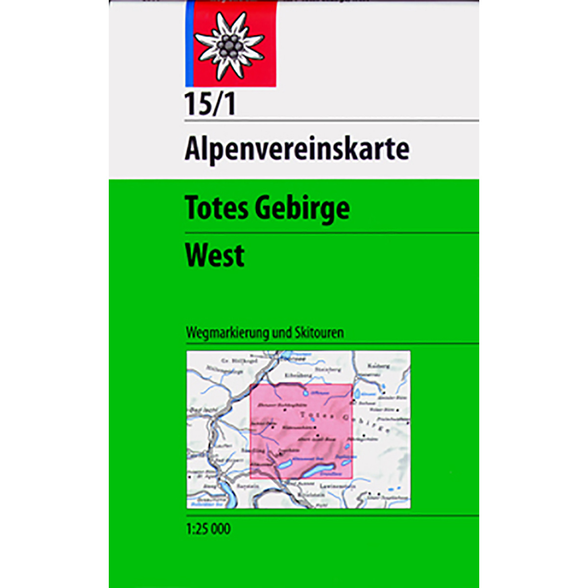 Image of DAV AV-Karte 15/1 Totes Gebirge West, Skirouten