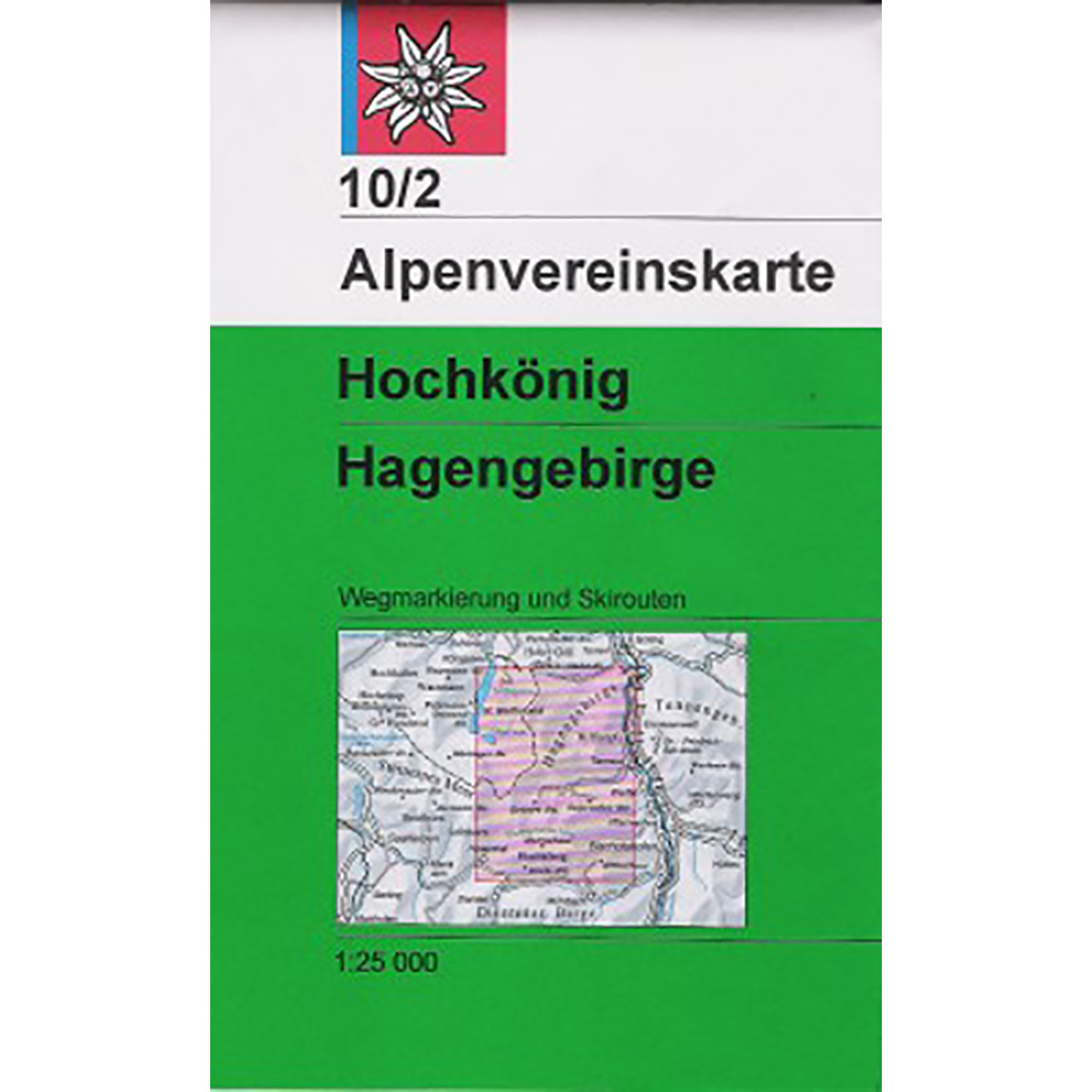 Image of DAV AV-Karte 10/2 Hochkönig Hagengebirge, Skirouten