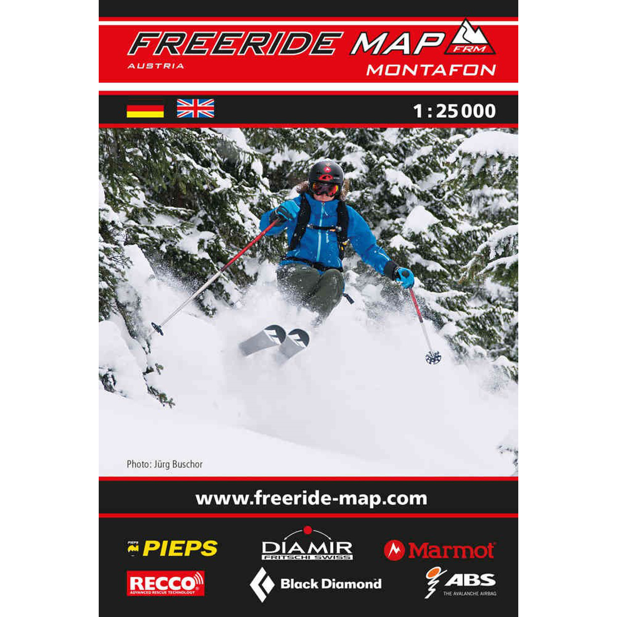 Freeride Map Montafon - Ski (Größe One Size)