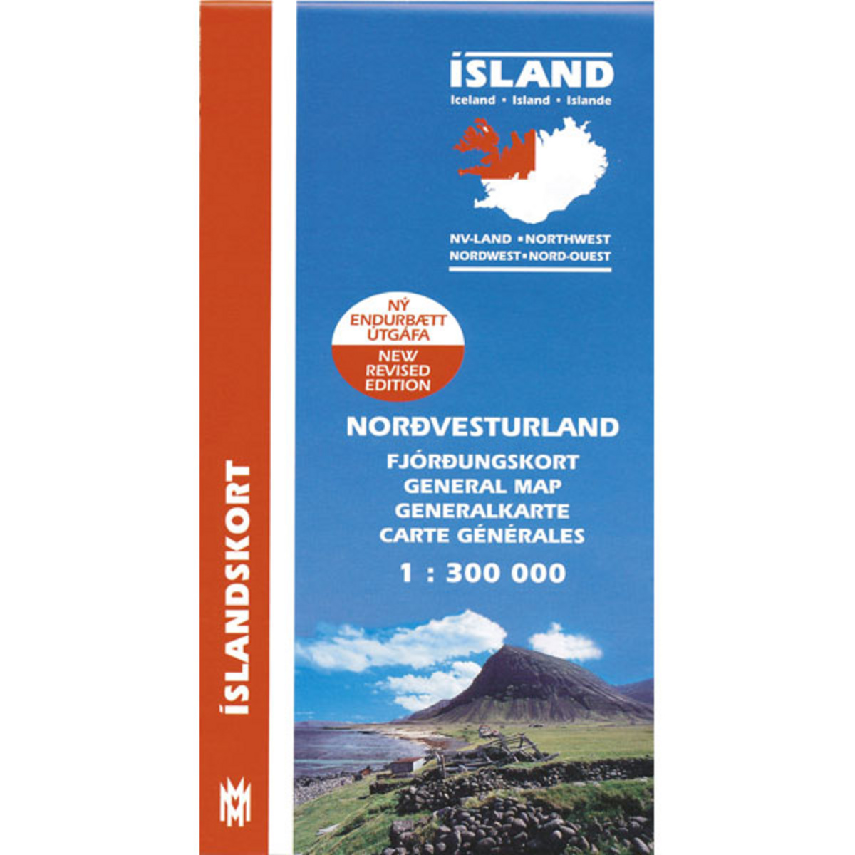 Image of Mal og menning Island Generalkarte Nordwest 300T