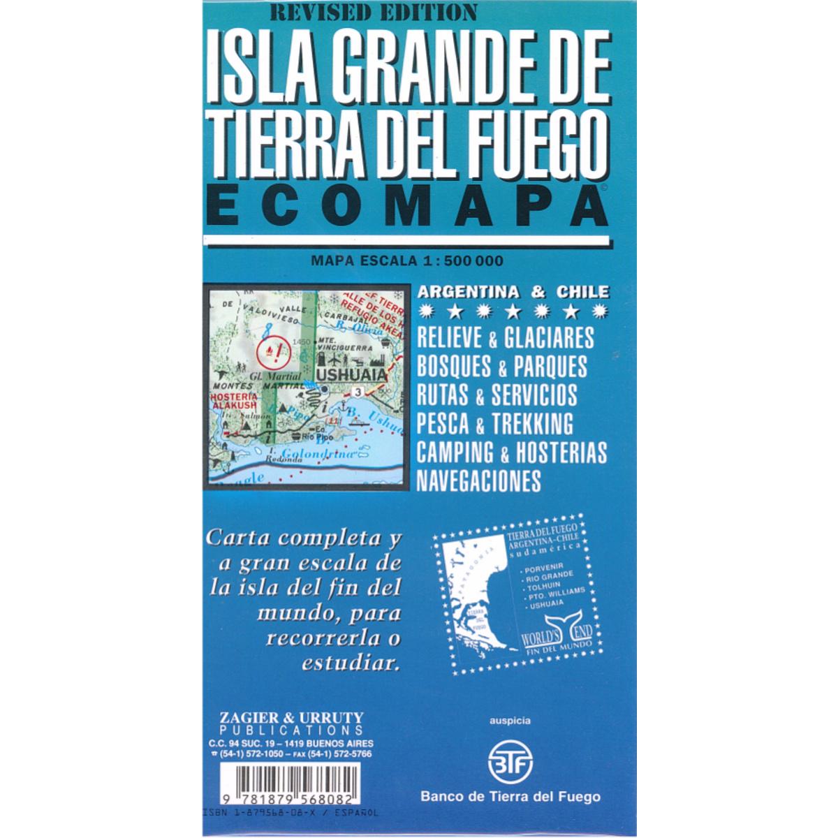Image of Zagier&Urruty Isla Grande De Tierra Del Fuego Trekking Map