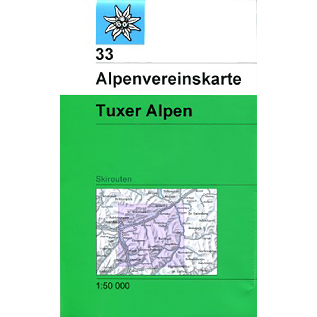 Image of DAV AV-Karte 33 Tuxer Alpen, Skirouten