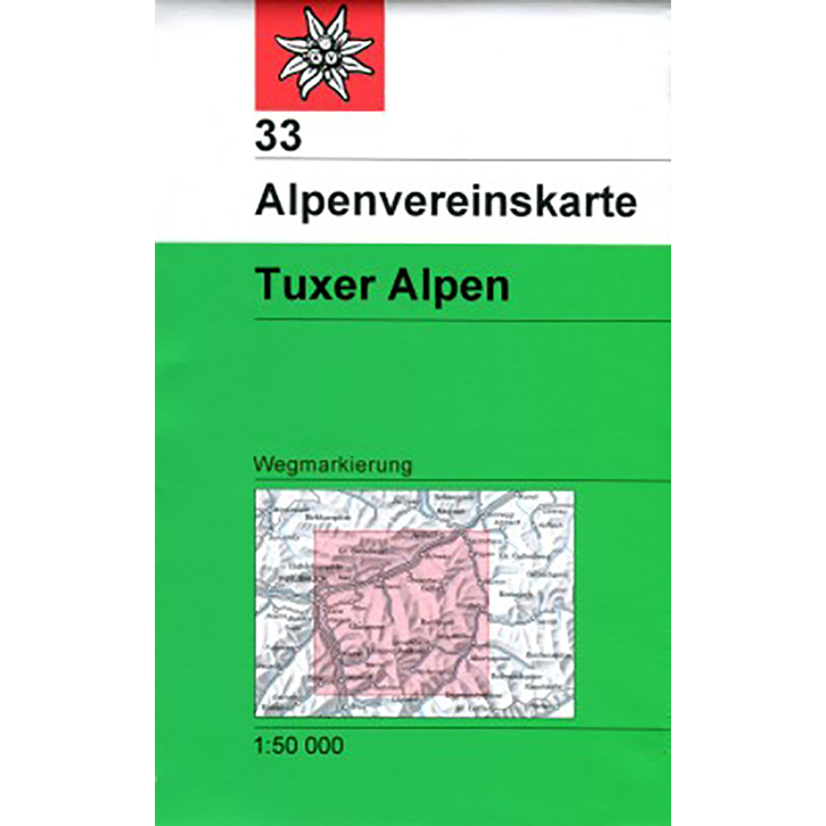 Image of DAV AV-Karte 33 Tuxer Alpen