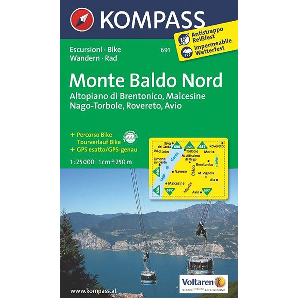 Image of Kompass Verlag WK 691 Monte Baldo Nord