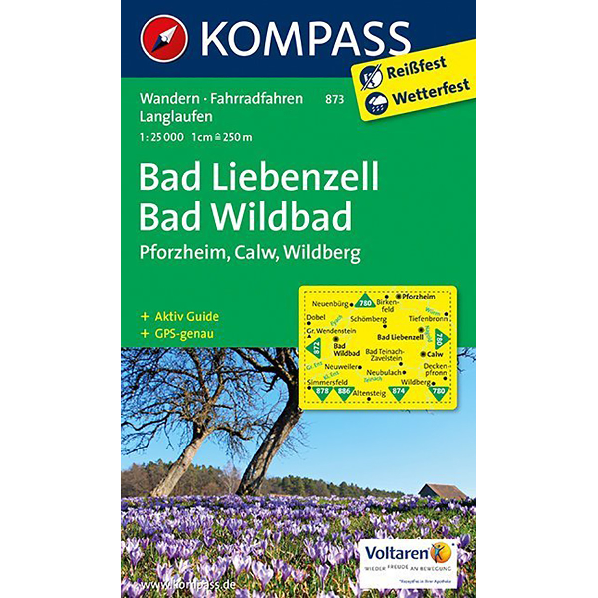 Image of Kompass Verlag WK 873 Bad Liebenzell - Bad Wildbad