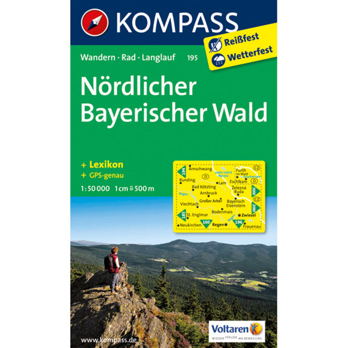 Image of Kompass Verlag WK 195 Nördlicher Bayerischer Wald