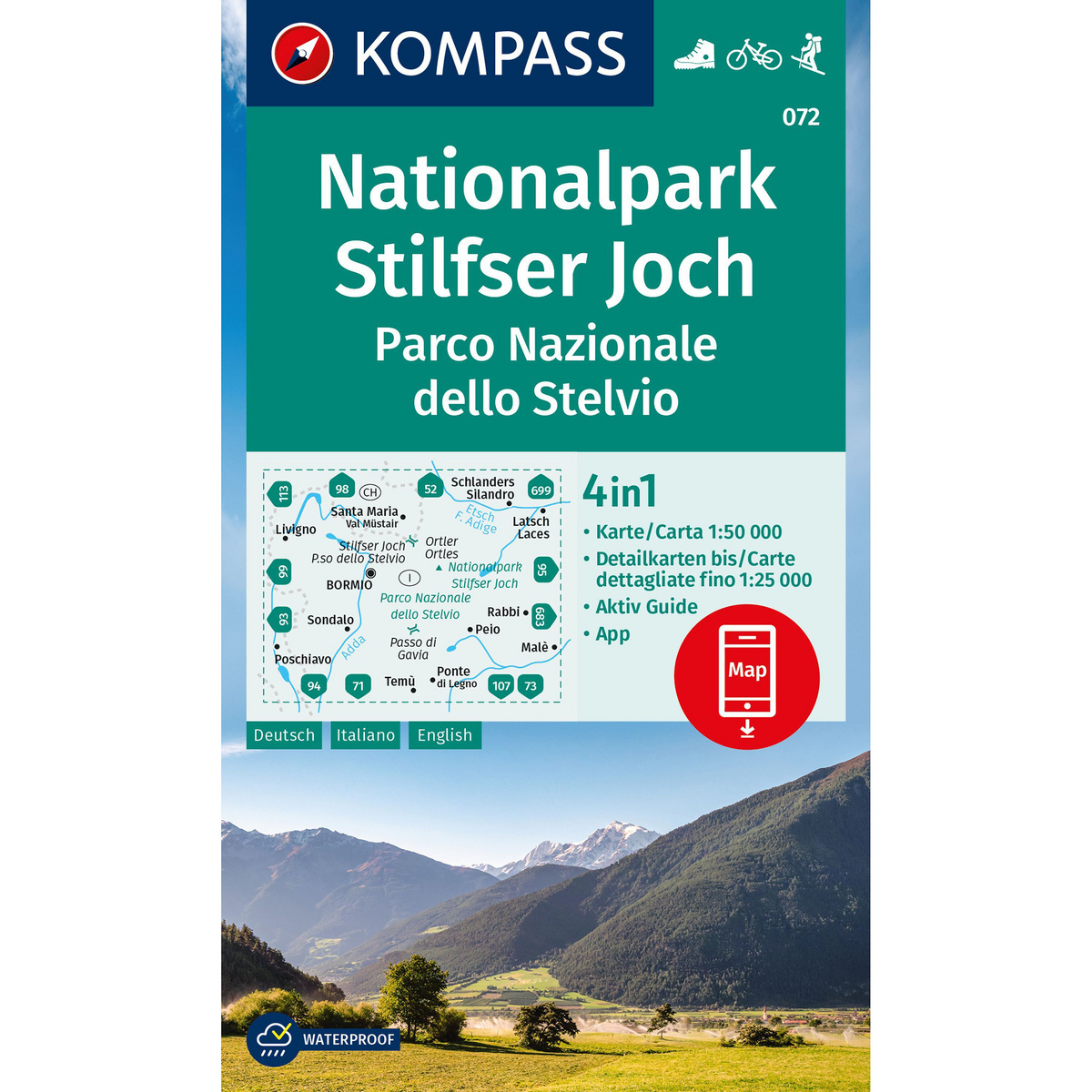 Image of Kompass Verlag WK 72 Nationalpark Stilfser Joch