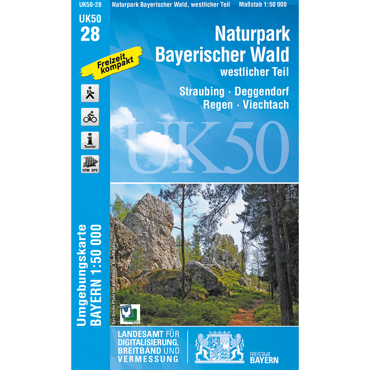 Image of Landesamt Digitalisierung, Breitband, Vermessung UK 50-28 Naturpark Bayerischer Wald, westl. Teil