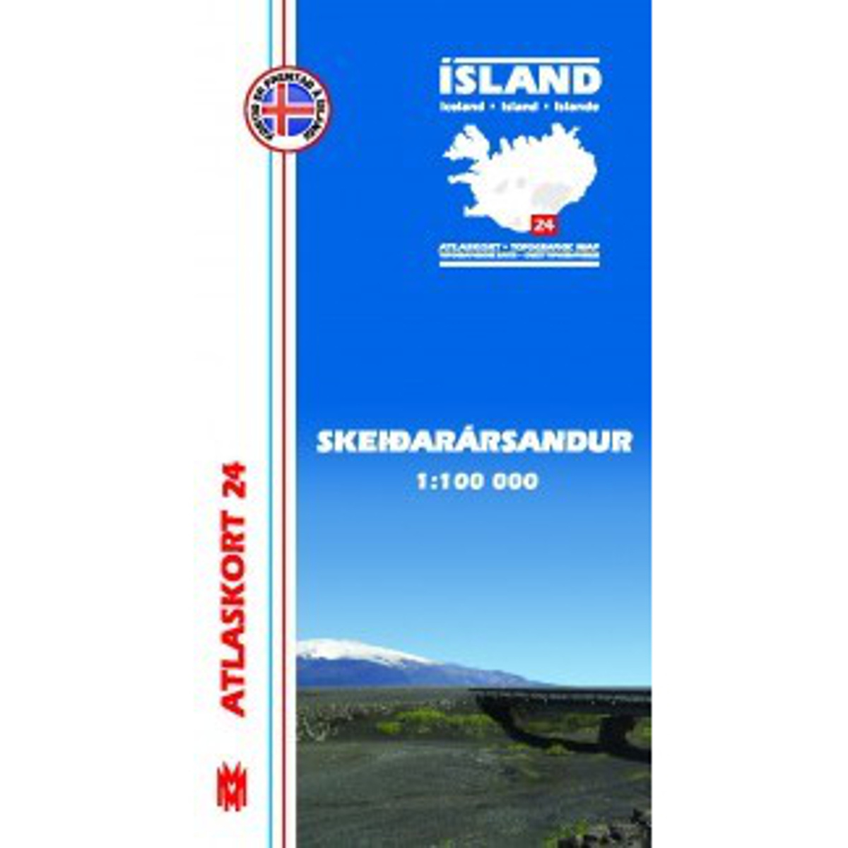 Image of Mal og menning Island Atlaskort 24 Skeidararsandur