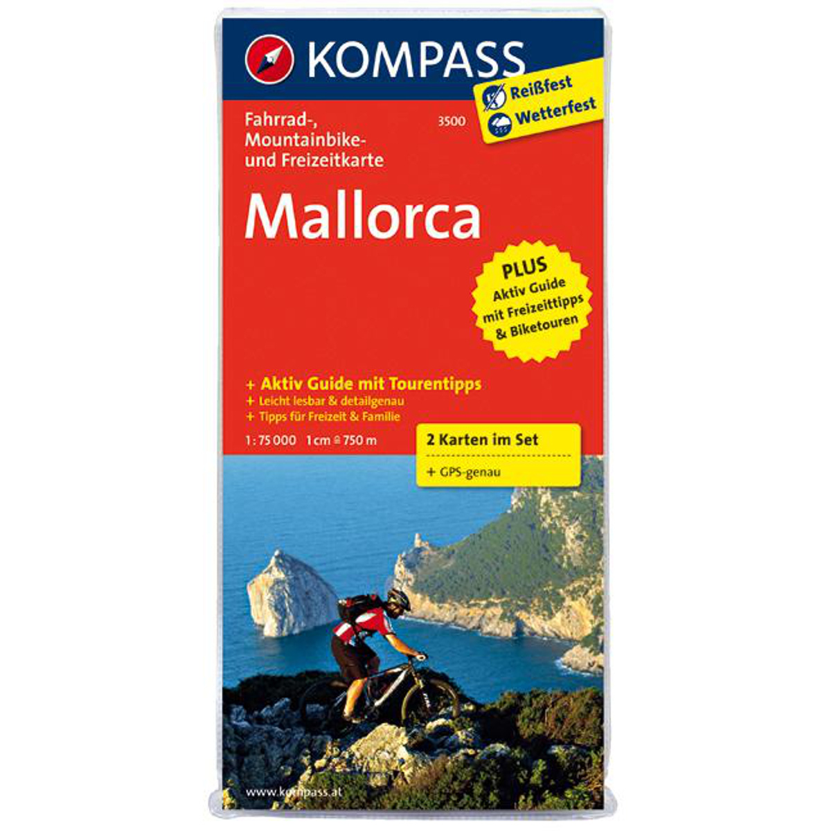 Kompass Verlag Mallorca 3500 Fahrradkarten-Set (Größe One Size)