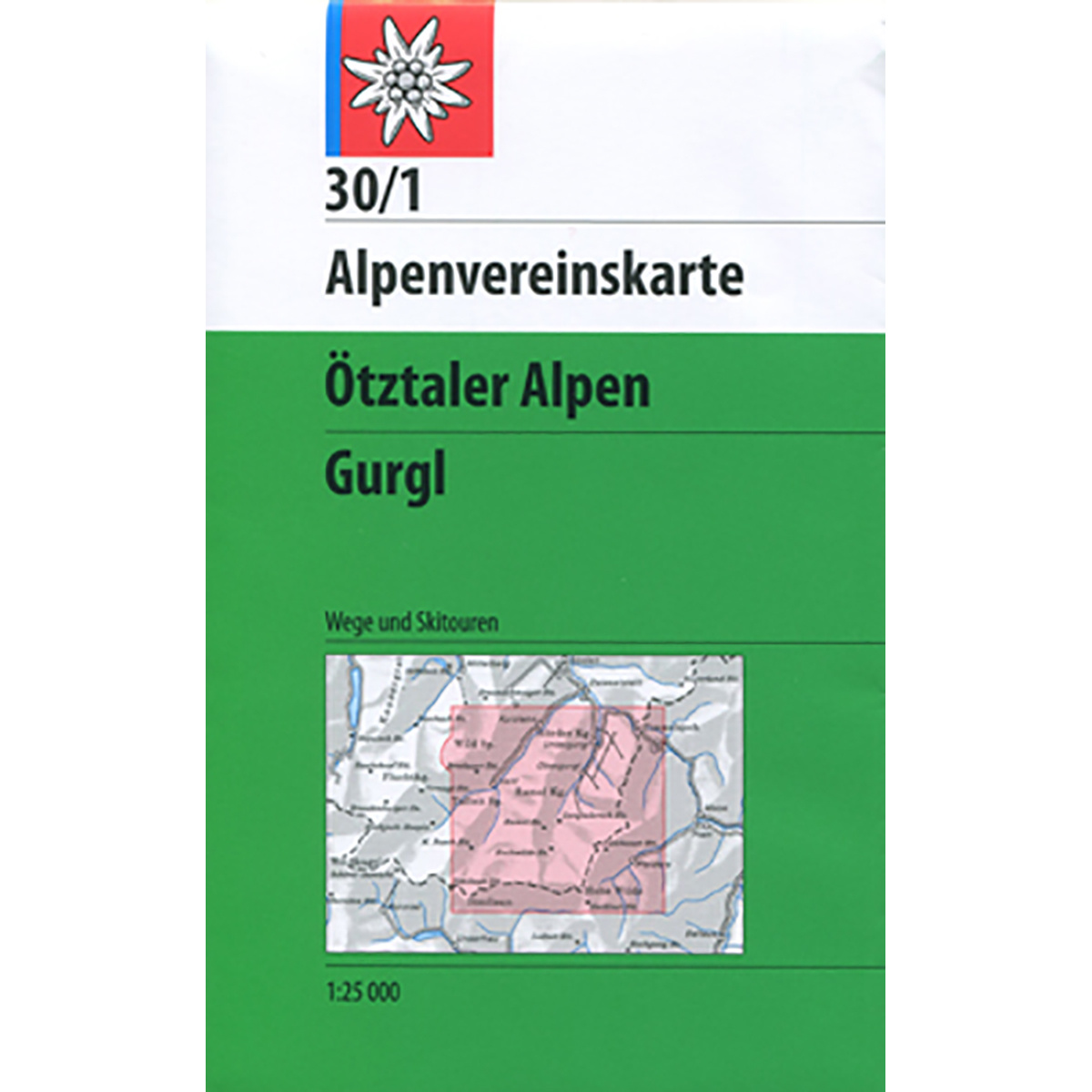 Image of DAV AV-Karte 30/1 Ötztaler Alpen Gurgl