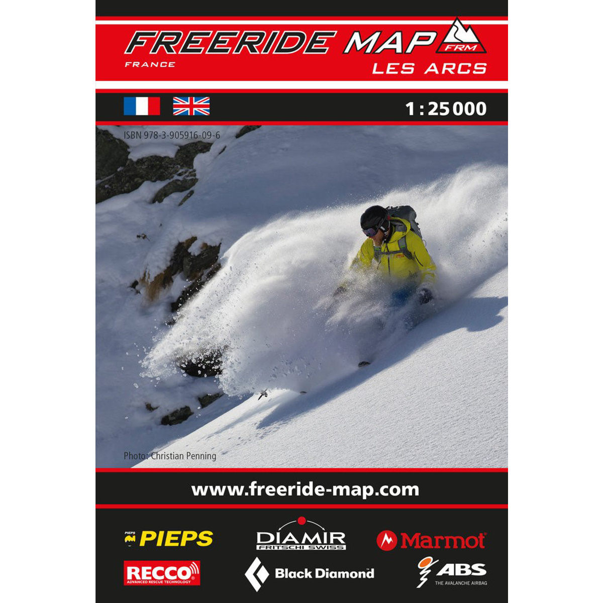 Freeride Map Les Arcs - Ski (taille One Size)