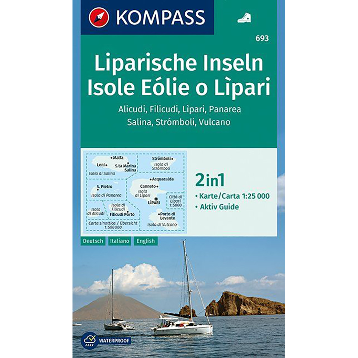 Image of Kompass Verlag WK 693 Isole Lipari