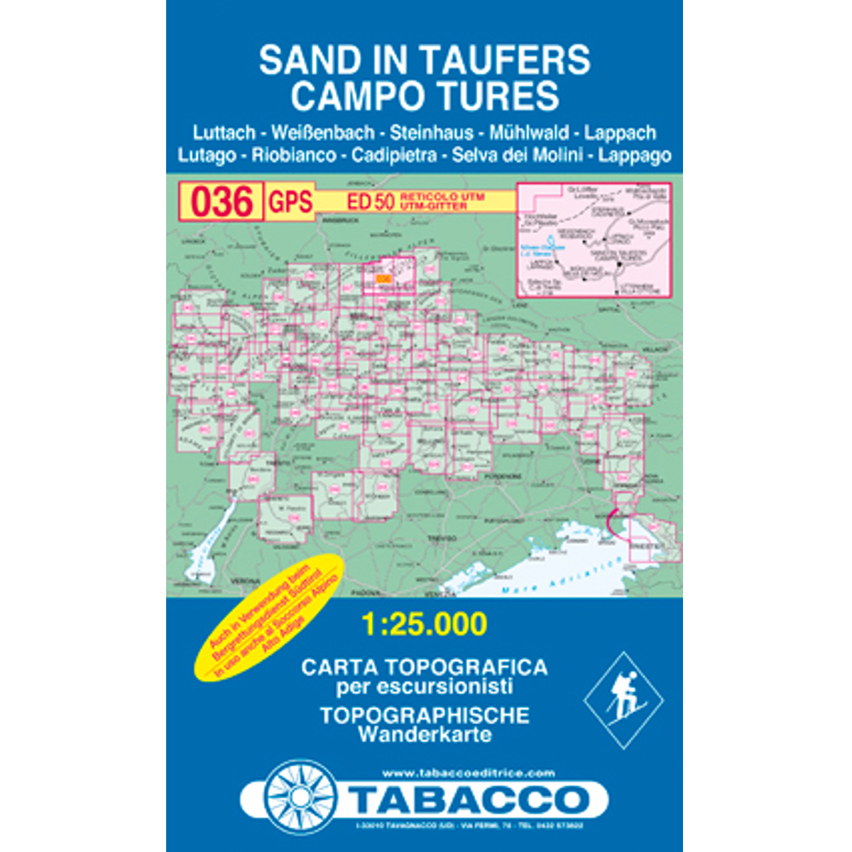 Image of Tabacco Sand in Taufers 036 Wanderkarte