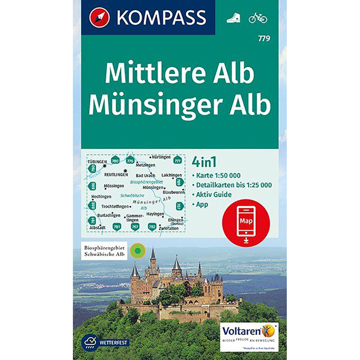 Image of Kompass Verlag WK 779 Mittlere Alb / Münsinger Alb