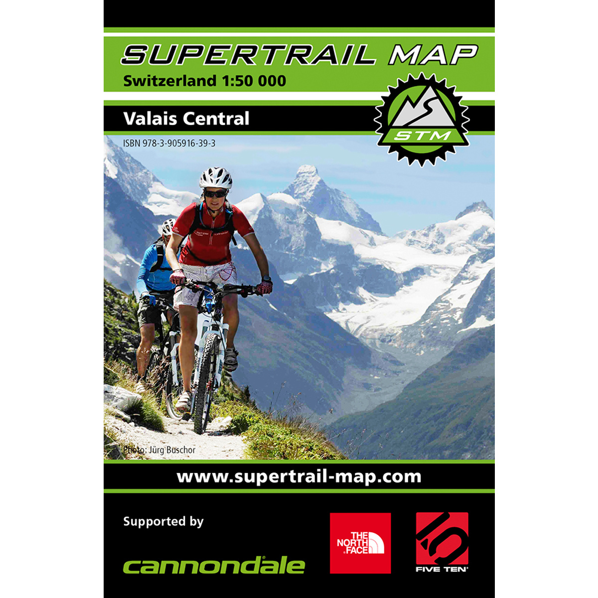 Image of Supertrail Map Valais Central - MTB
