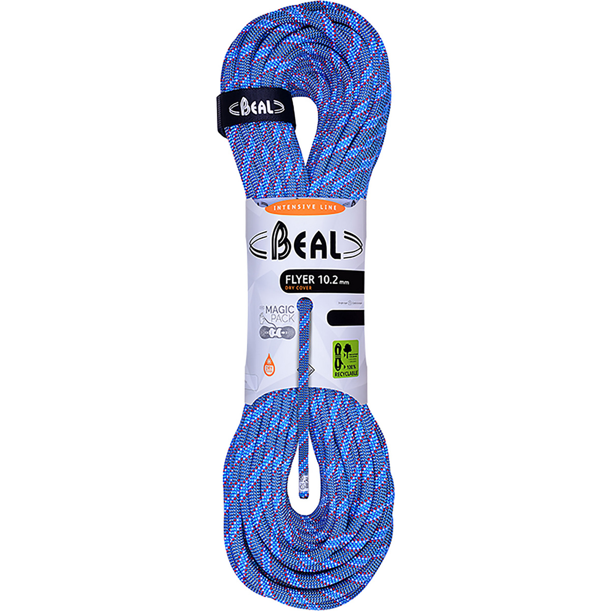 Beal Corda arrampicata Flyer II 10.2 dry-cover (Taglia 60M, Blu)