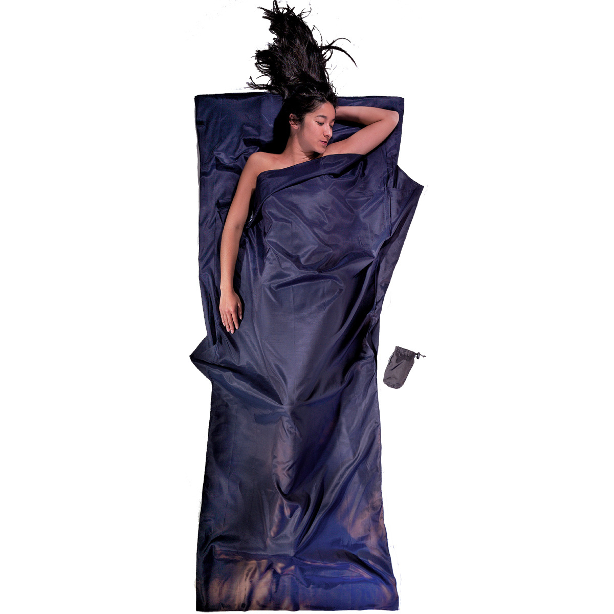 Cocoon Drap de sac de couchage TravelSheet Silk/Egyptian Cotton (taille max. 210cm, Violet)