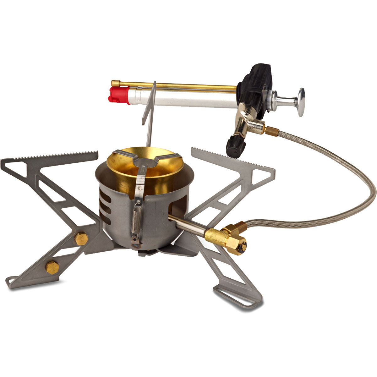 Primus Réchaud OmniFuel II avec bouteille de combustible (taille ONE SIZE, Argent)