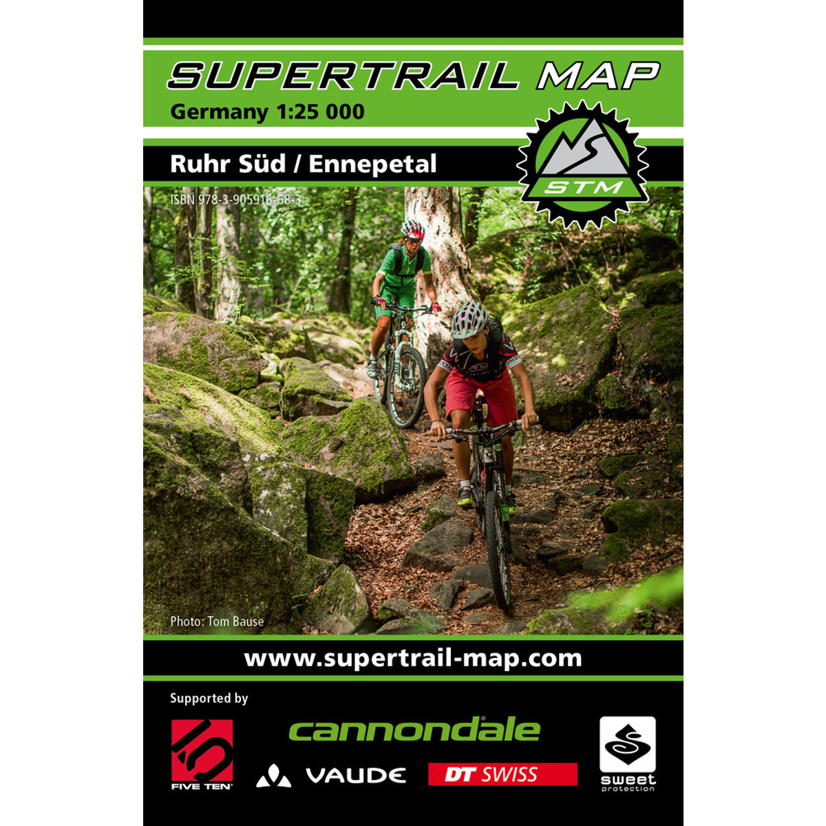 Image of Supertrail Map Guida mountain bike Ruhr Süd / Ennepetal (lingua tedesca)
