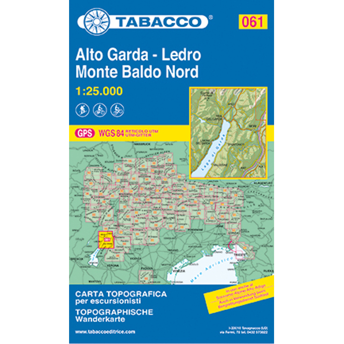 Image of Tabacco Alto Garda - Ledro / Monte Baldo Nord 061 Wanderk.