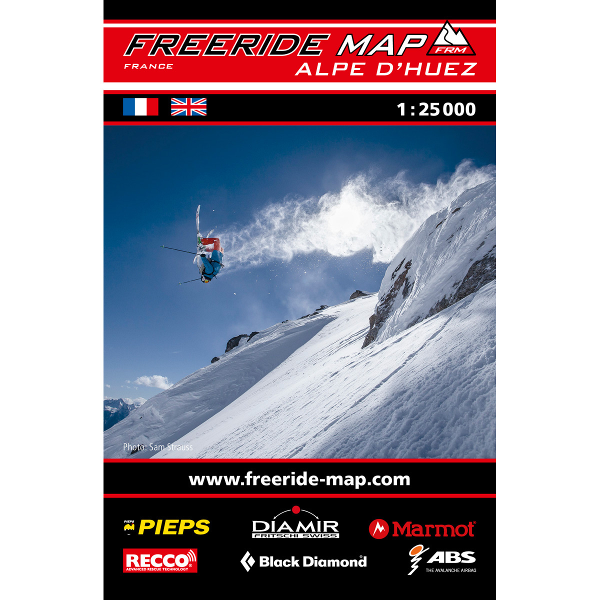 Freeride Map Alpe d'Huez - Ski (Größe One Size)