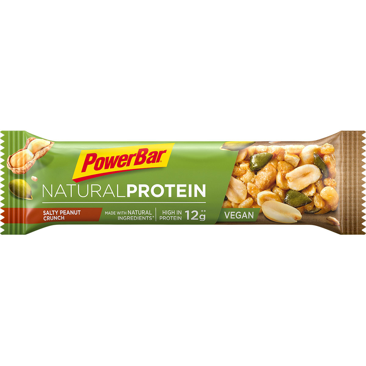 PowerBar Barretta Natural Vegan Protein (Taglia One Size, Salty-Peanut Crunch)