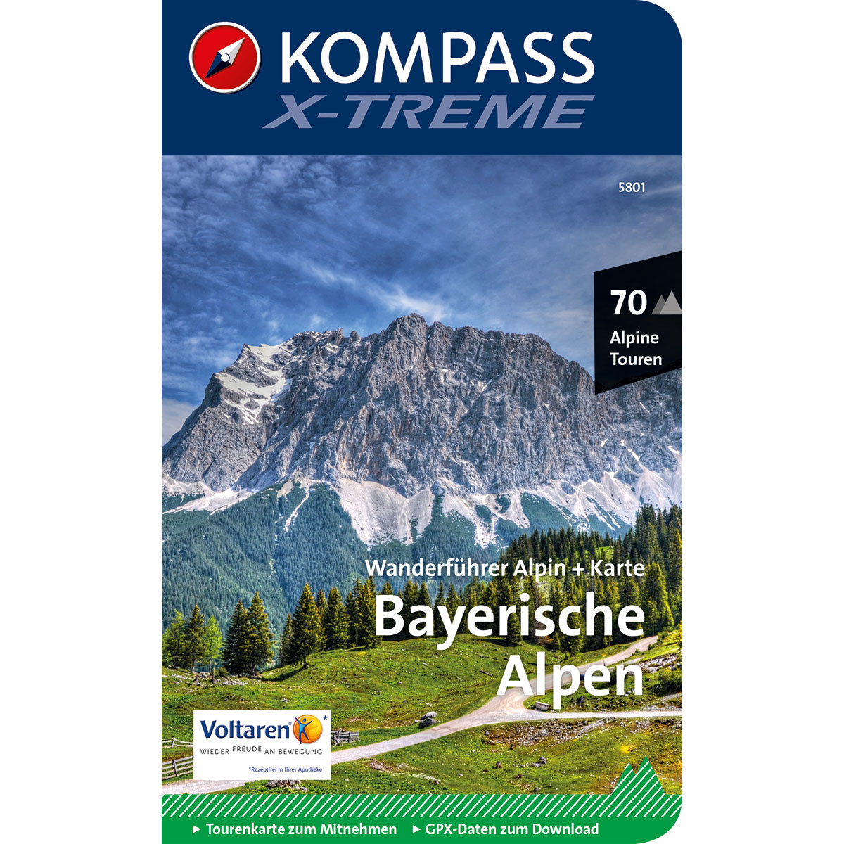 Image of Kompass Verlag Bayerische Alpen X-TREME 5801 Wanderführer