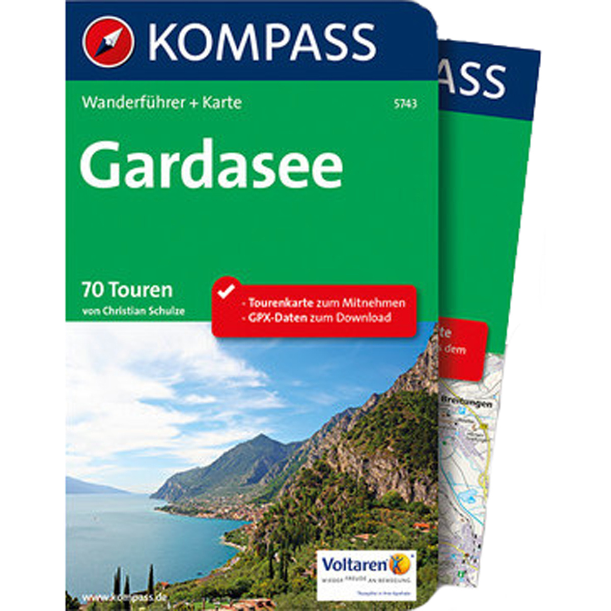 Kompass Verlag Guide de randonnée du lac de Garde 5743 (taille One Size)
