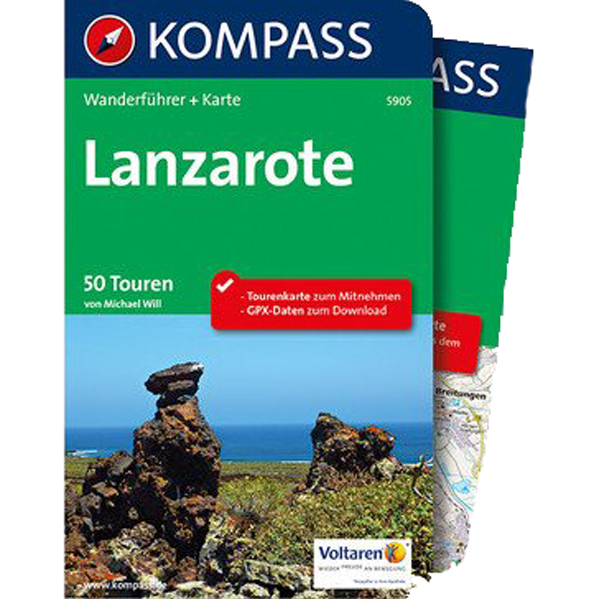 Image of Kompass Verlag Lanzarote 5905 Wanderführer