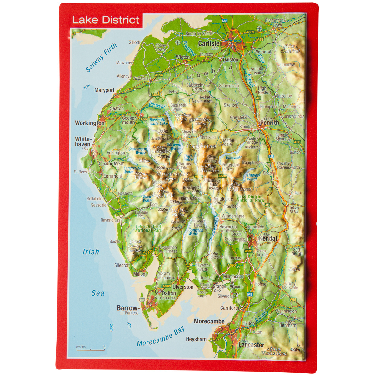 Image of Georelief 3D Reliefpostkarte Lake District