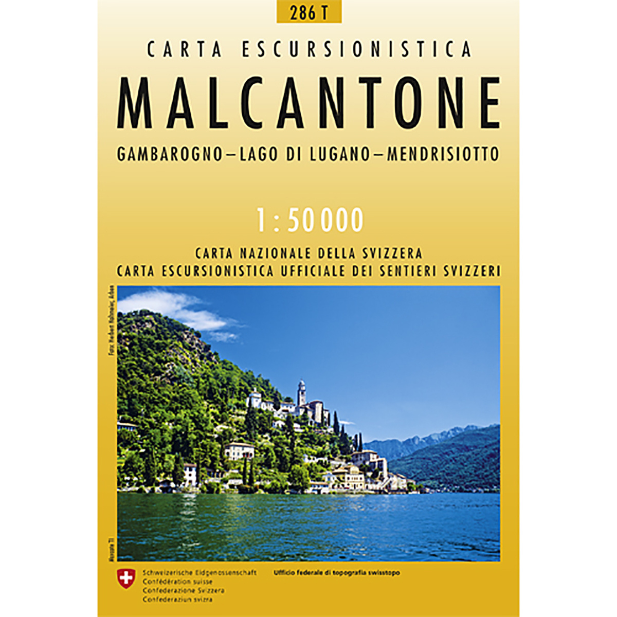 Image of Swisstopo Malcantone 286T Wanderkarte 1:50 000