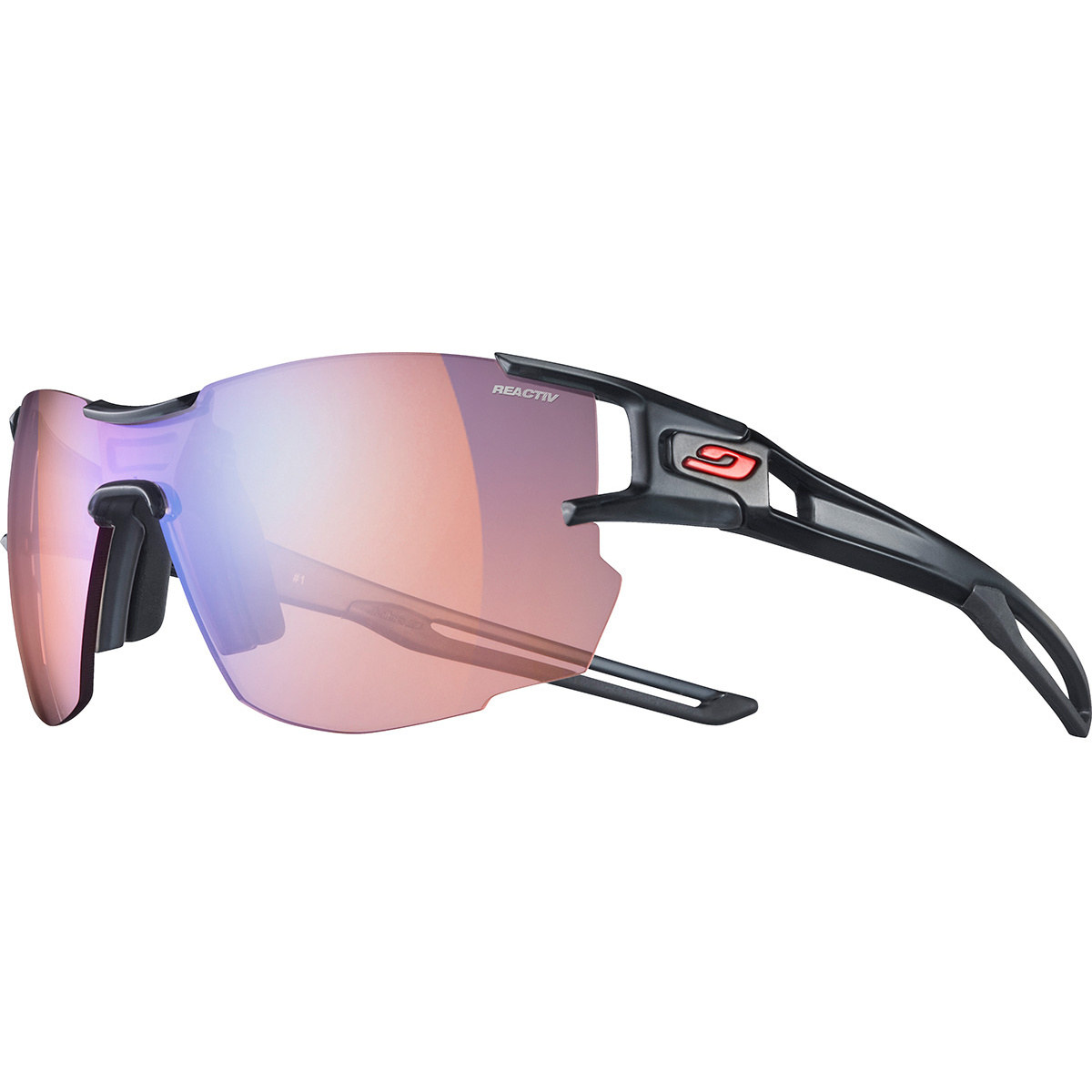 Julbo Aerolite Reactiv Performance 1-3 Brille (Größe One Size, schwarz)