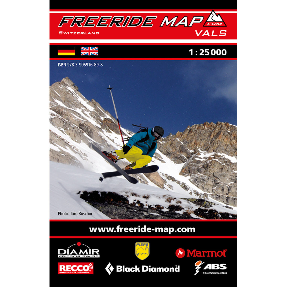 Image of Freeride Map Vals - Ski