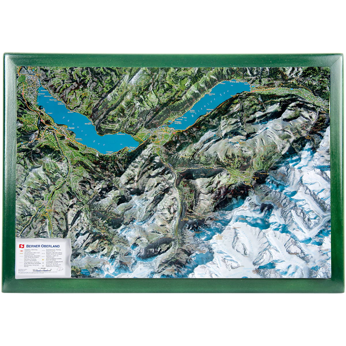 Image of Georelief 3D Reliefkarte Berner Oberland