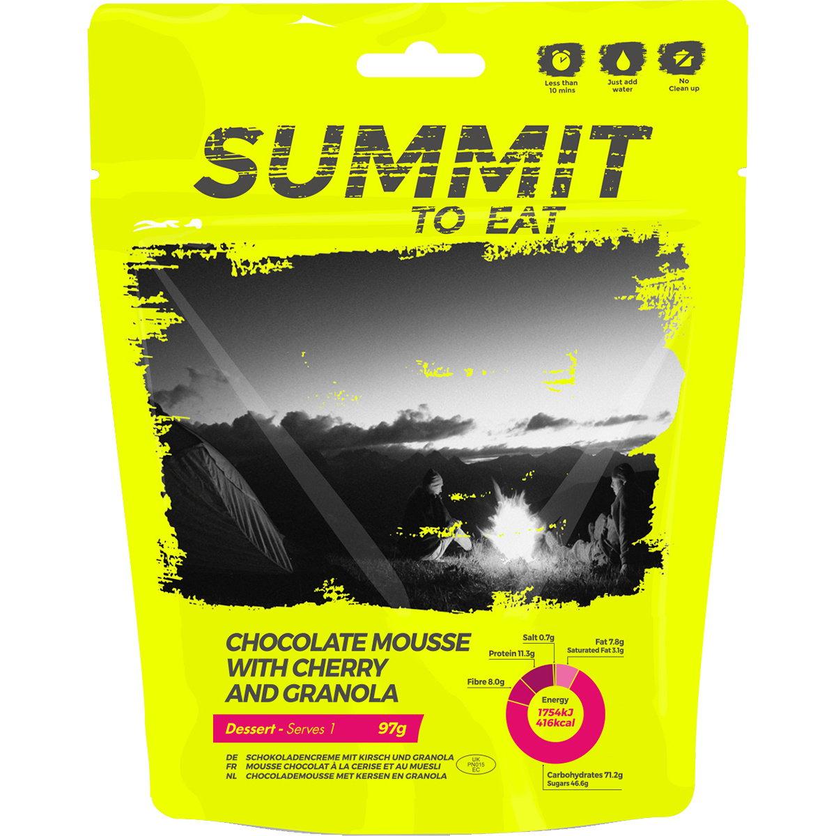Summit To Eat Schokoladen Mousse mit Granola und Kirschen (Größe 97g)