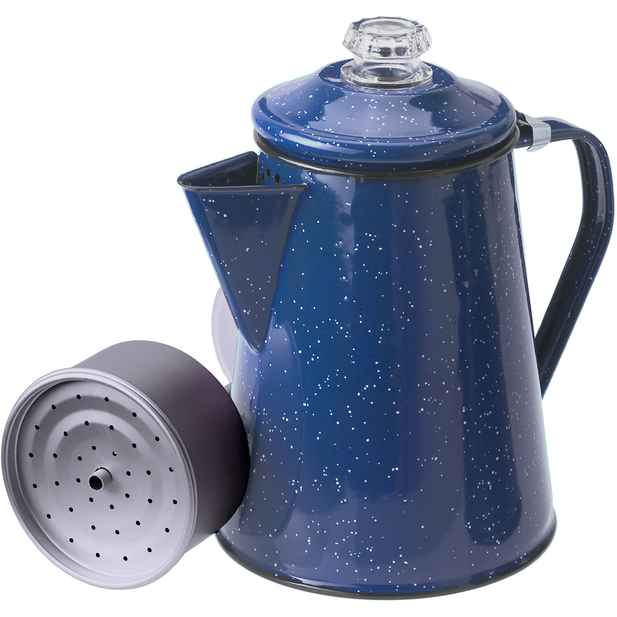 GSI 8 Cup Percolator Kaffeebereiter (Größe 8 Tassen, blau)